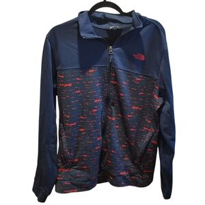 The North Face Blue & Red Full Zip Jacket Size Large